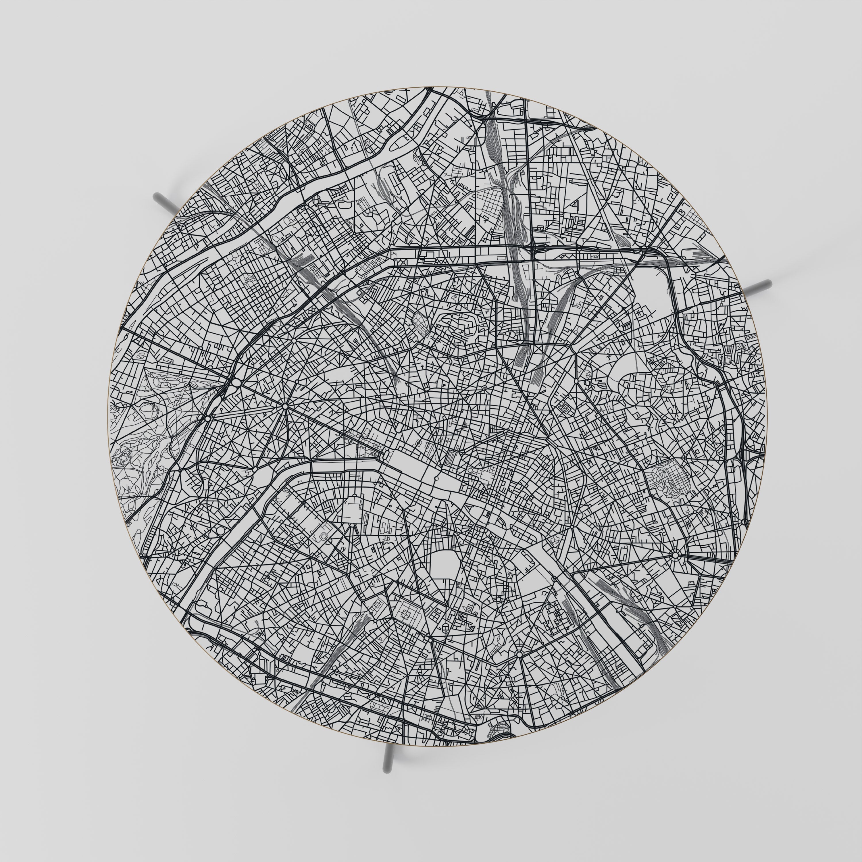 PARIS TOWN PLAN Coffee Table 69