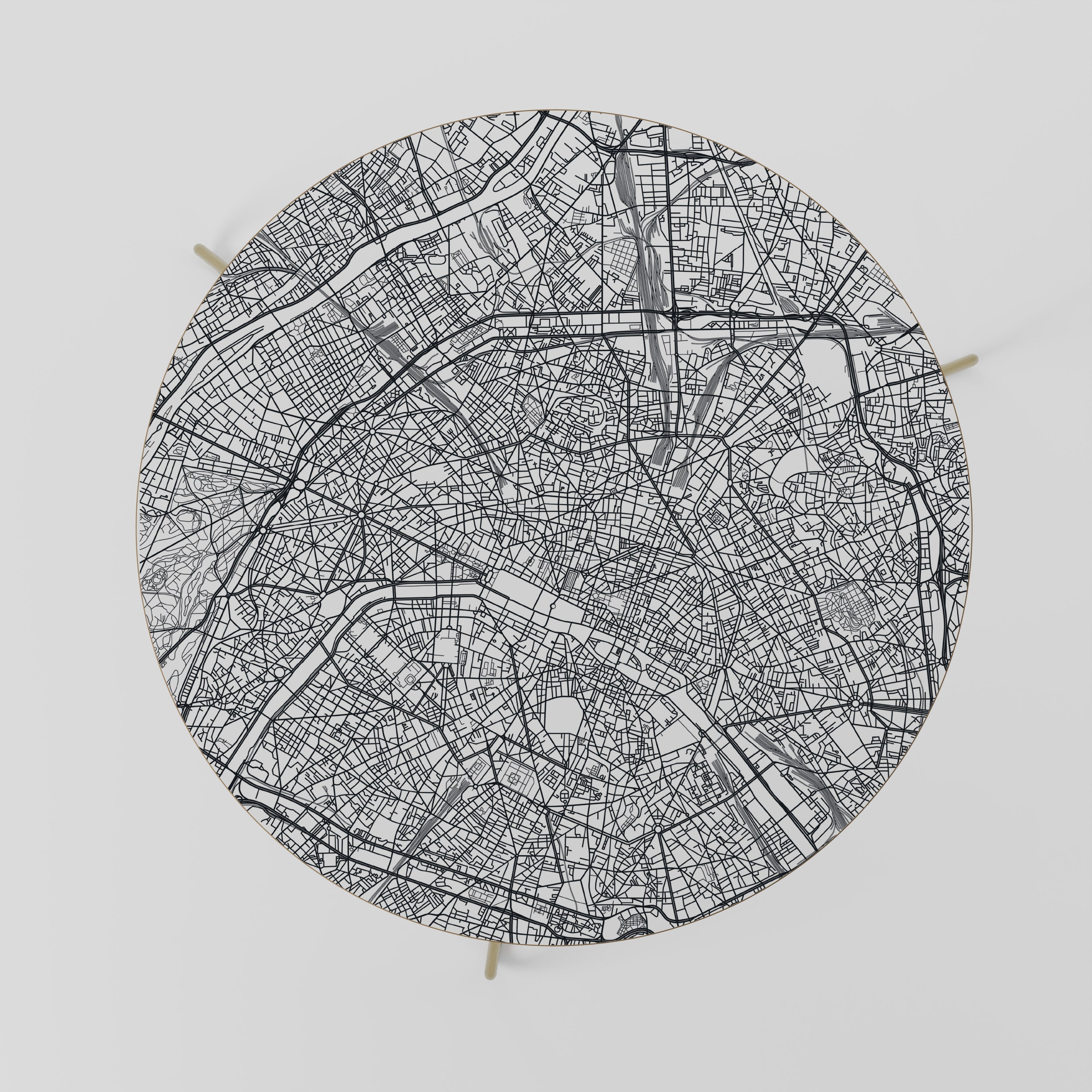 PARIS TOWN PLAN Coffee Table 69