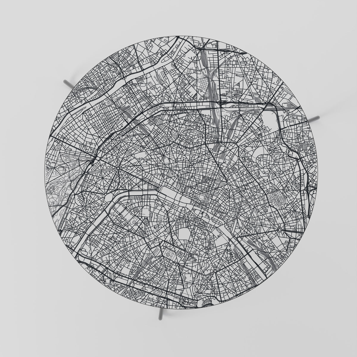 PARIS TOWN PLAN Couchtisch