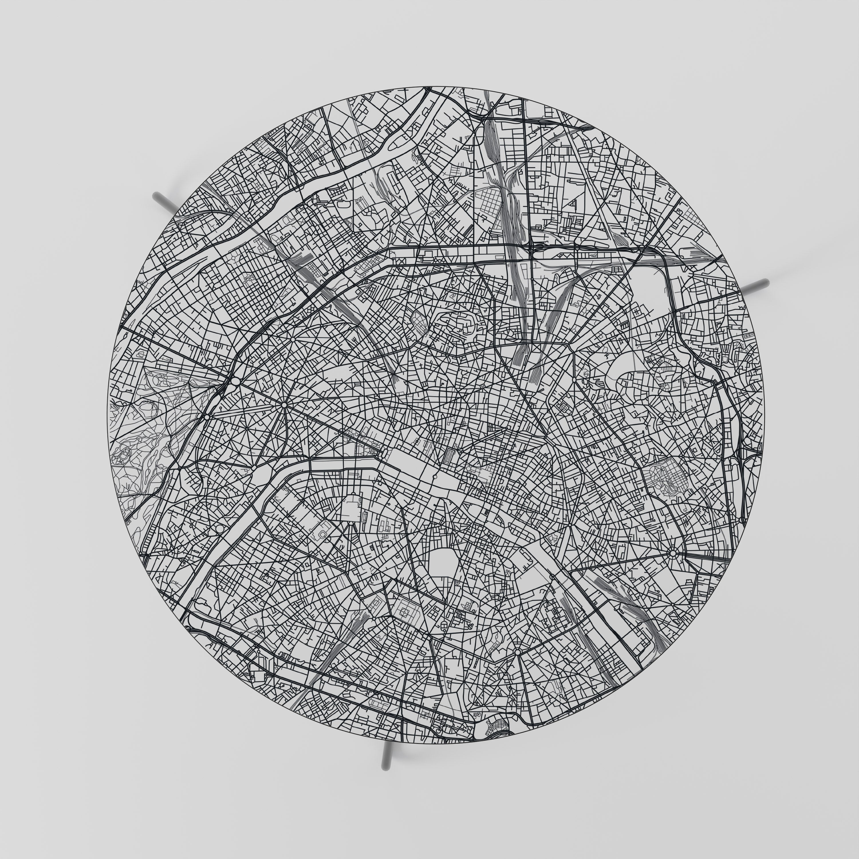 PARIS TOWN PLAN Coffee Table 69