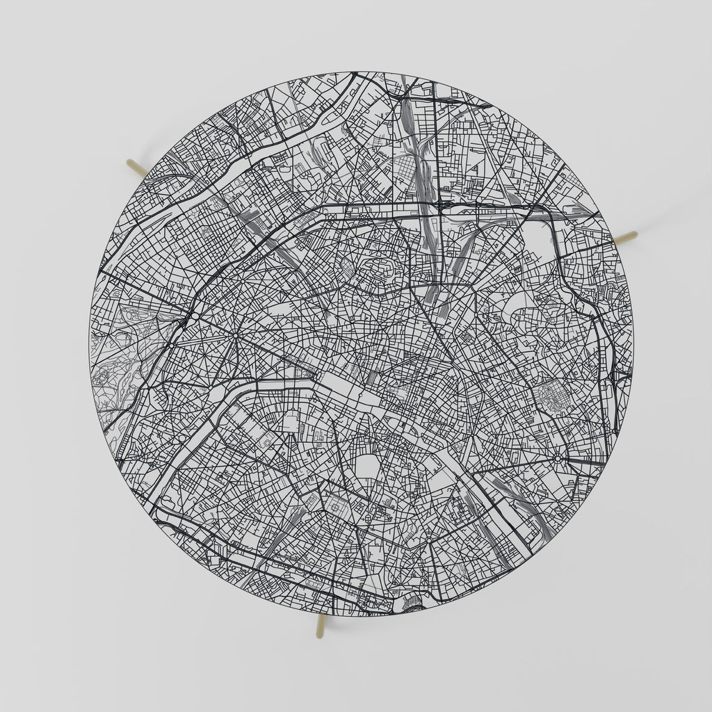 PARIS TOWN PLAN Coffee Table 69