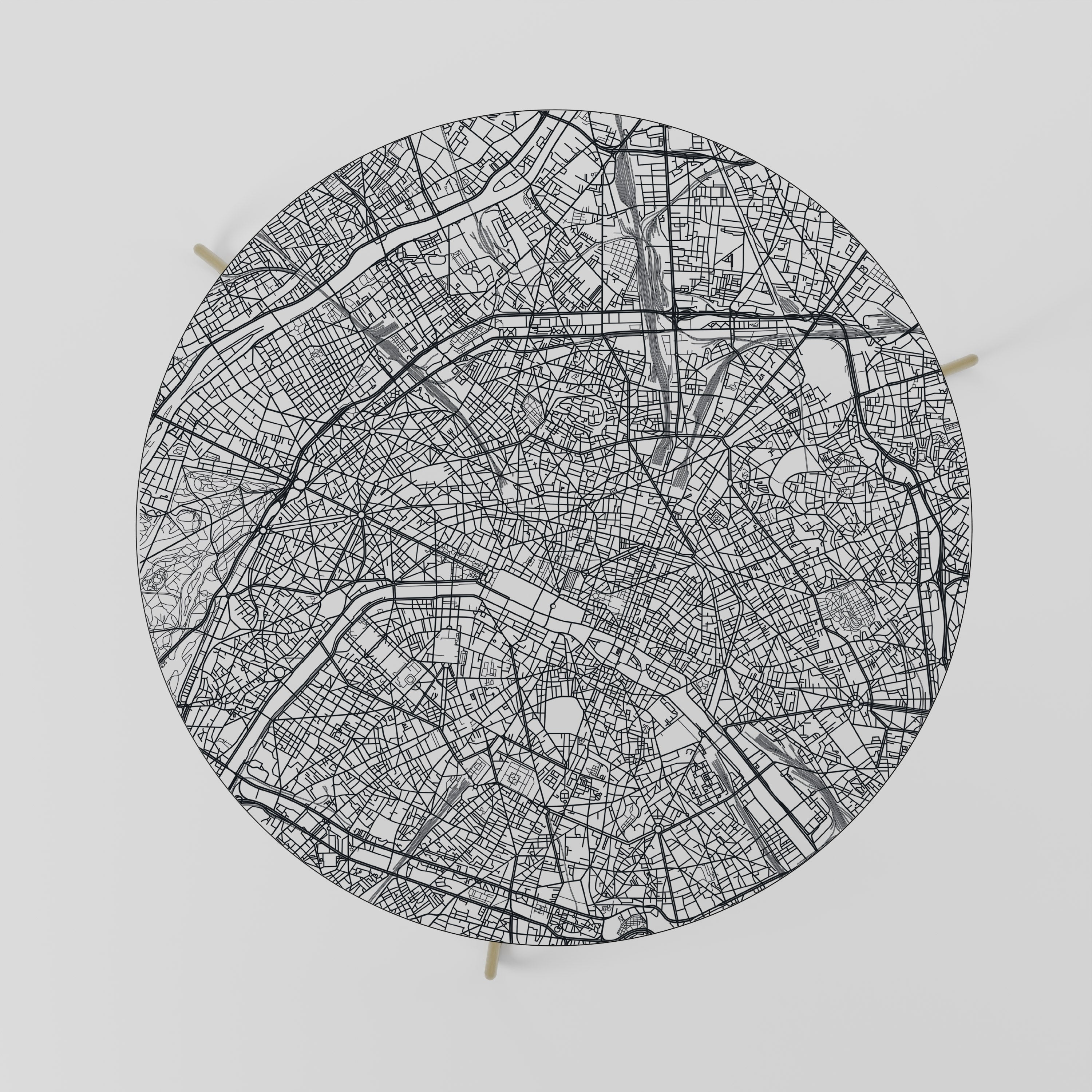 PARIS TOWN PLAN Coffee Table 69