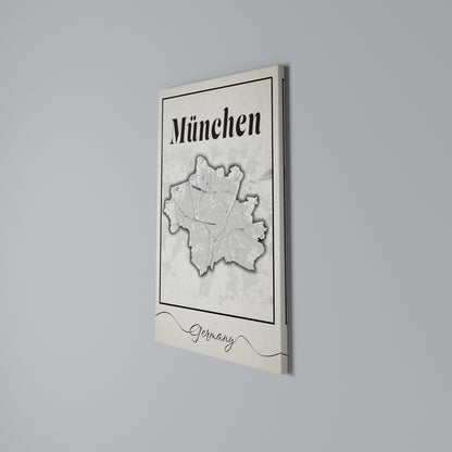 MONOCHROME MÜNCHEN Vertical Canvas Print