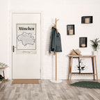 MONOCHROME MÜNCHEN Selbstklebendes Poster - Hochformat