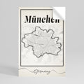 MONOCHROME MÜNCHEN Selbstklebendes Poster - Hochformat