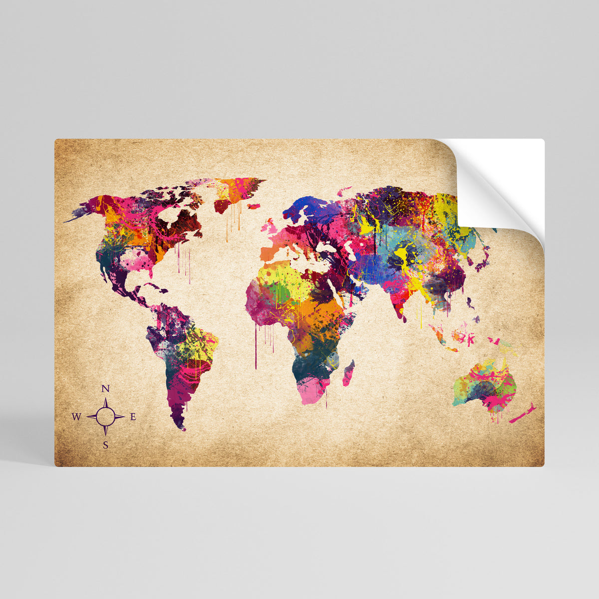 VIBRANT EARTHSCAPE Selbstklebendes Horizontal-Poster