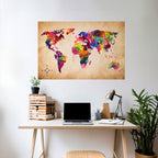 VIBRANT EARTHSCAPE Selbstklebendes Horizontal-Poster