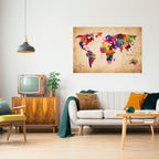 VIBRANT EARTHSCAPE Selbstklebendes Horizontal-Poster