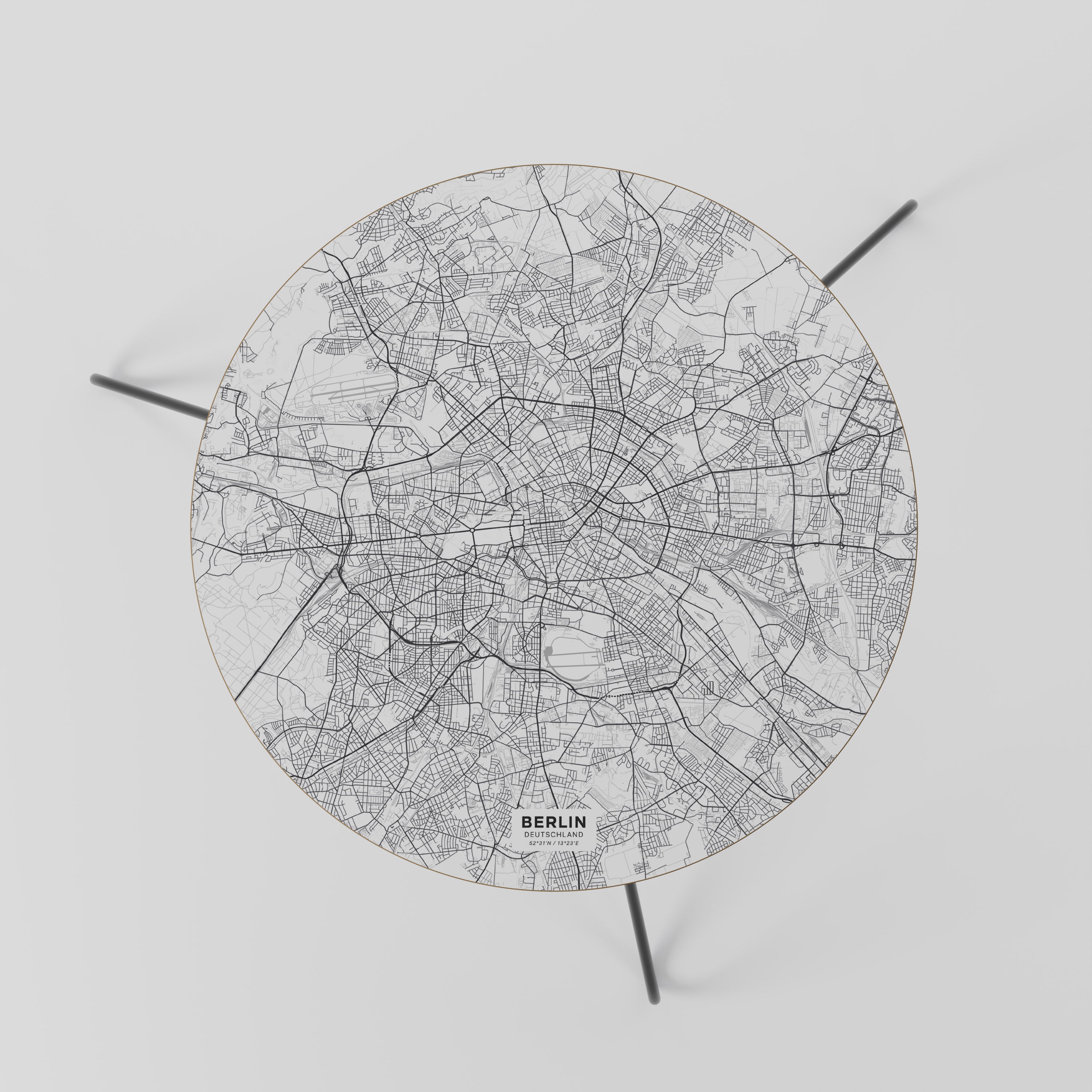 BERLIN PLAN Couchtisch 60