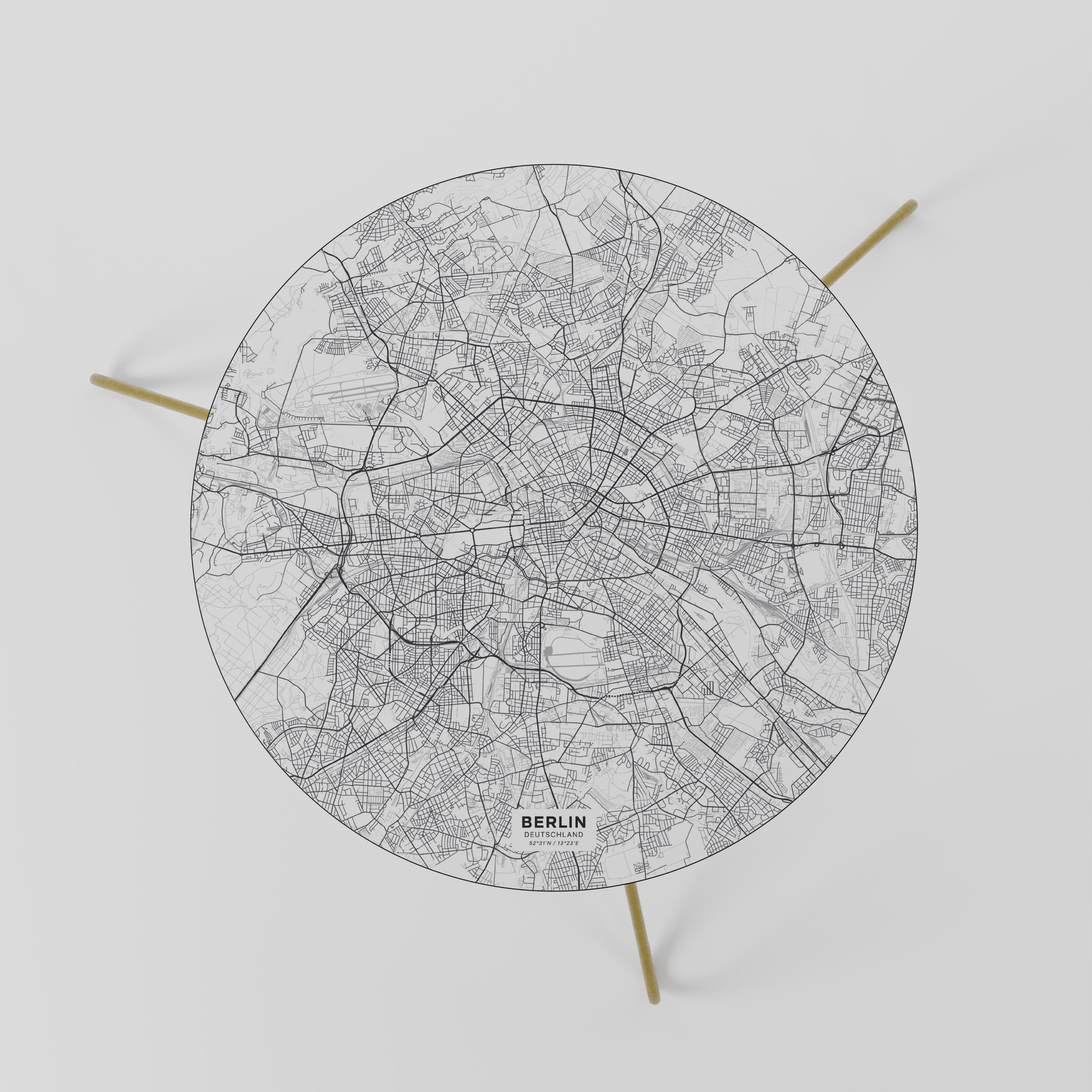 BERLIN PLAN Couchtisch 60