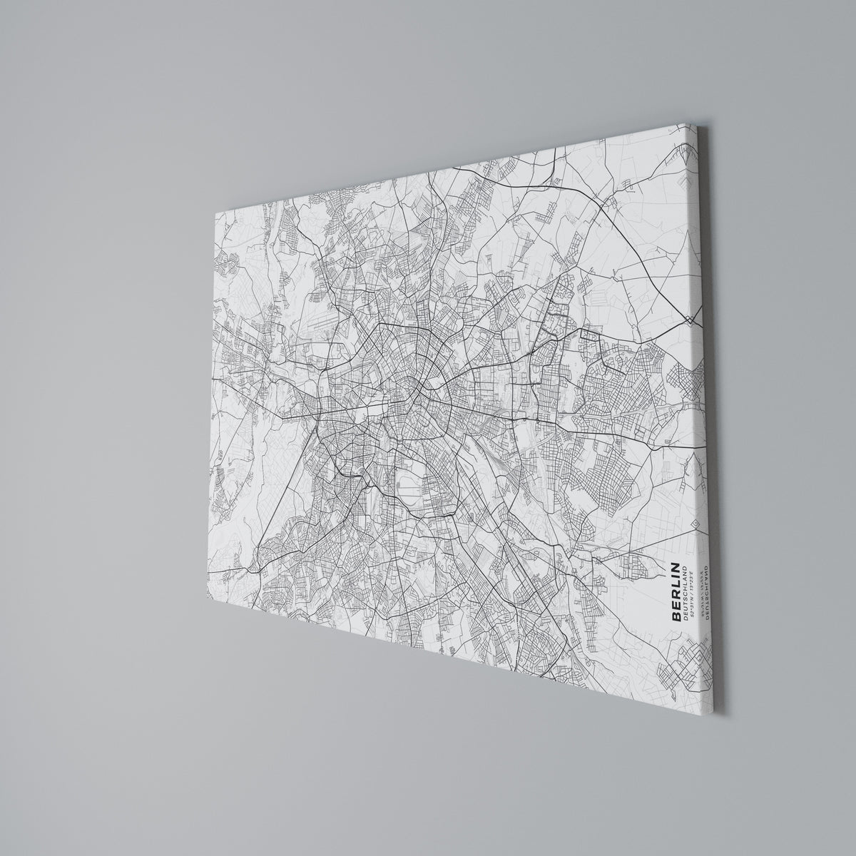 BERLIN PLAN Horizontal Canvas Print