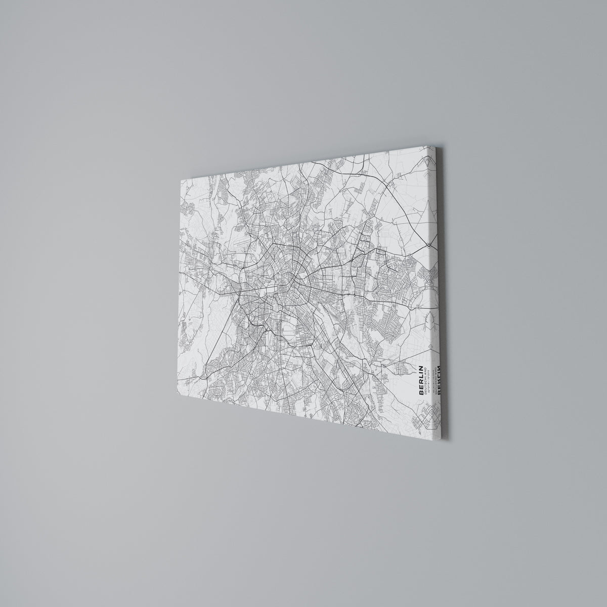 BERLIN PLAN Horizontal Canvas Print