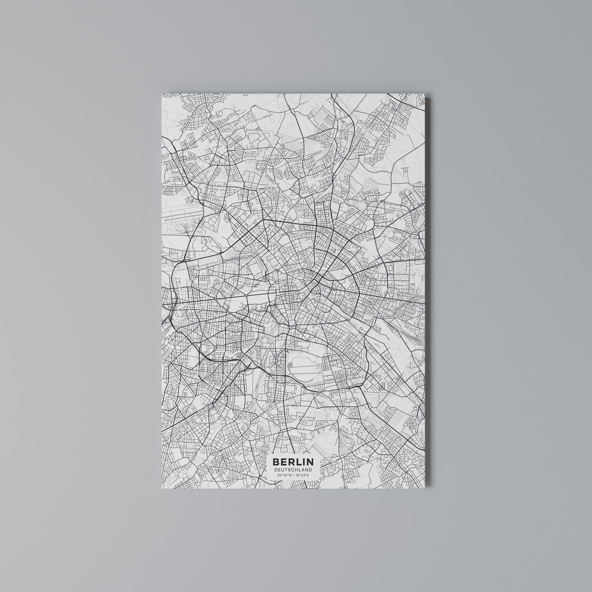 BERLIN PLAN Vertical Canvas Print