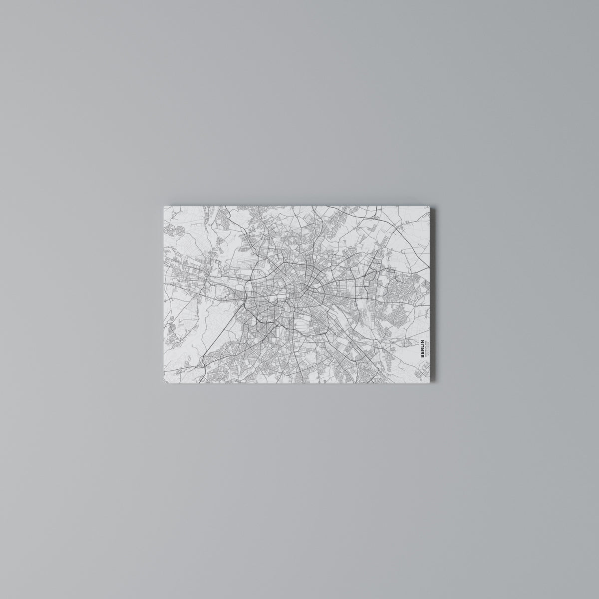 BERLIN PLAN Horizontal Canvas Print