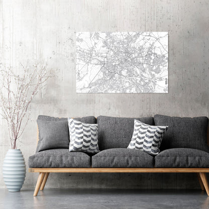 BERLIN PLAN Horizontal Canvas Print