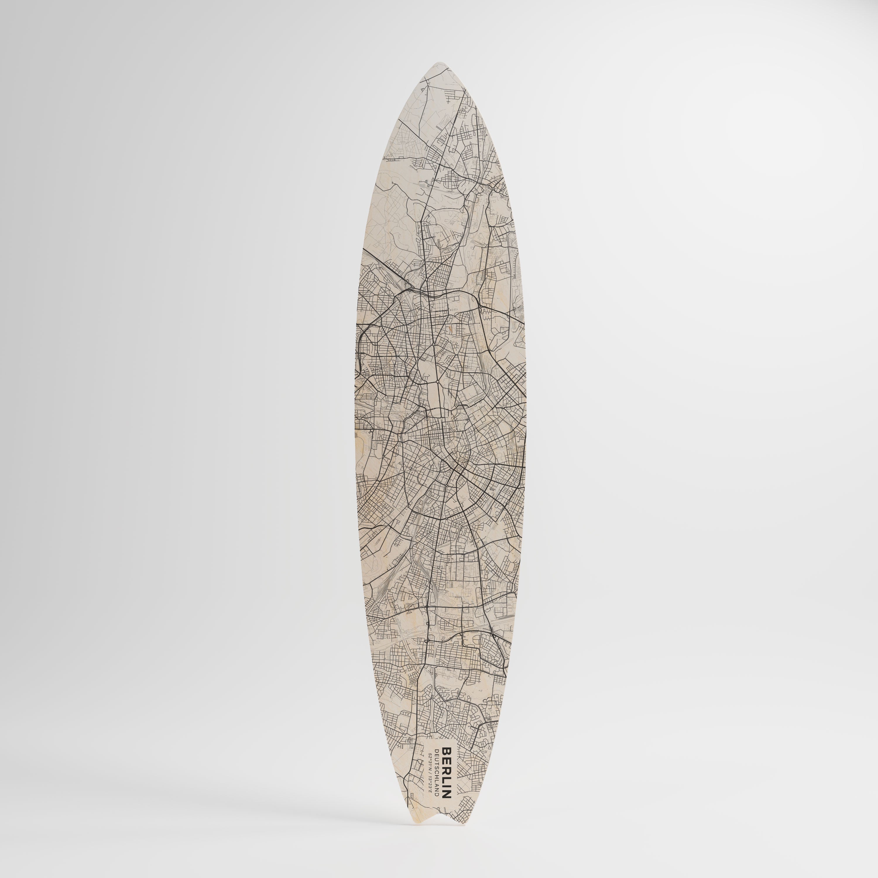 BERLIN PLAN Deko-Surfboard