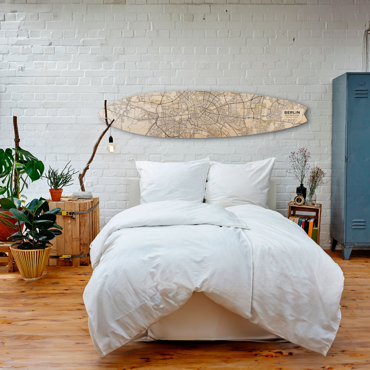 BERLIN PLAN Deko-Surfboard
