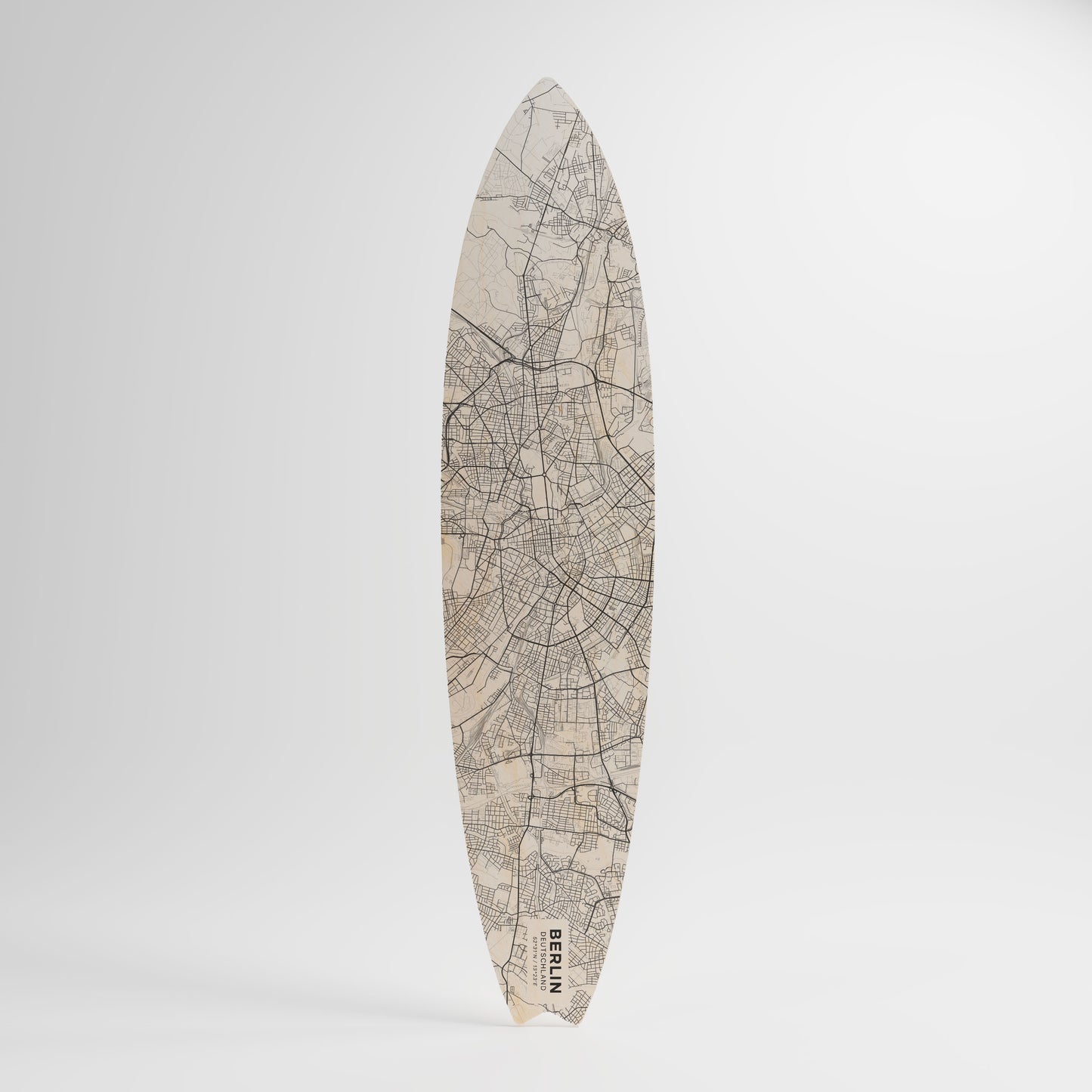 BERLIN PLAN Deko-Surfboard