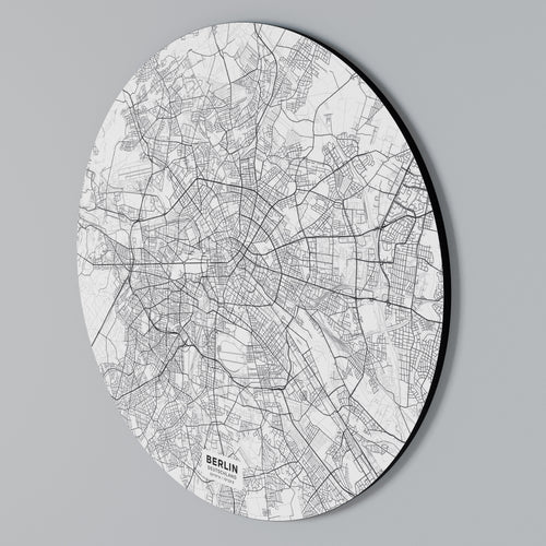 BERLIN PLAN Rundes Wandbild