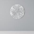 BERLIN PLAN Runde Wanddekoration Ø 69 cm