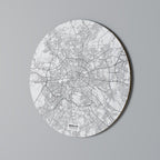 BERLIN PLAN Runde Wanddekoration Ø 69 cm