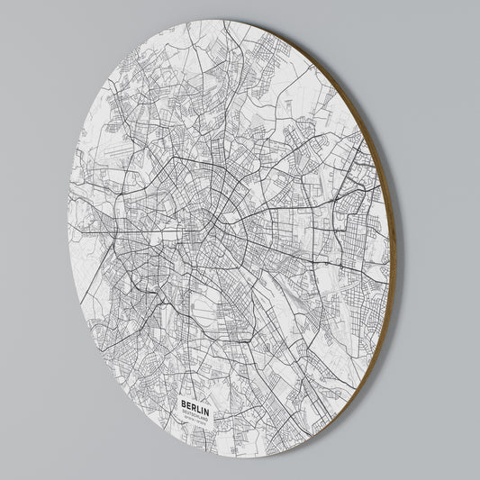 BERLIN PLAN Rundes Wandbild