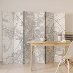 BERLIN PLAN Dekorativer Paravent - 6-teilig