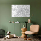 BERLIN PLAN Selbstklebendes Horizontal-Poster