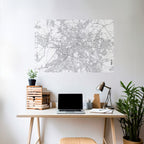 BERLIN PLAN Selbstklebendes Horizontal-Poster