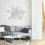 BERLIN PLAN Selbstklebendes Horizontal-Poster