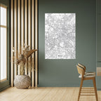 BERLIN PLAN Selbstklebendes Poster - Hochformat