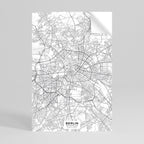 BERLIN PLAN Selbstklebendes Poster - Hochformat