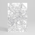 BERLIN PLAN Selbstklebendes Poster - Hochformat
