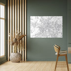 BERLIN PLAN Selbstklebendes Horizontal-Poster