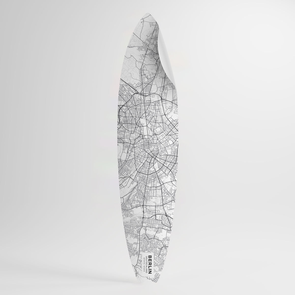 BERLIN PLAN Surfboard-Wandsticker