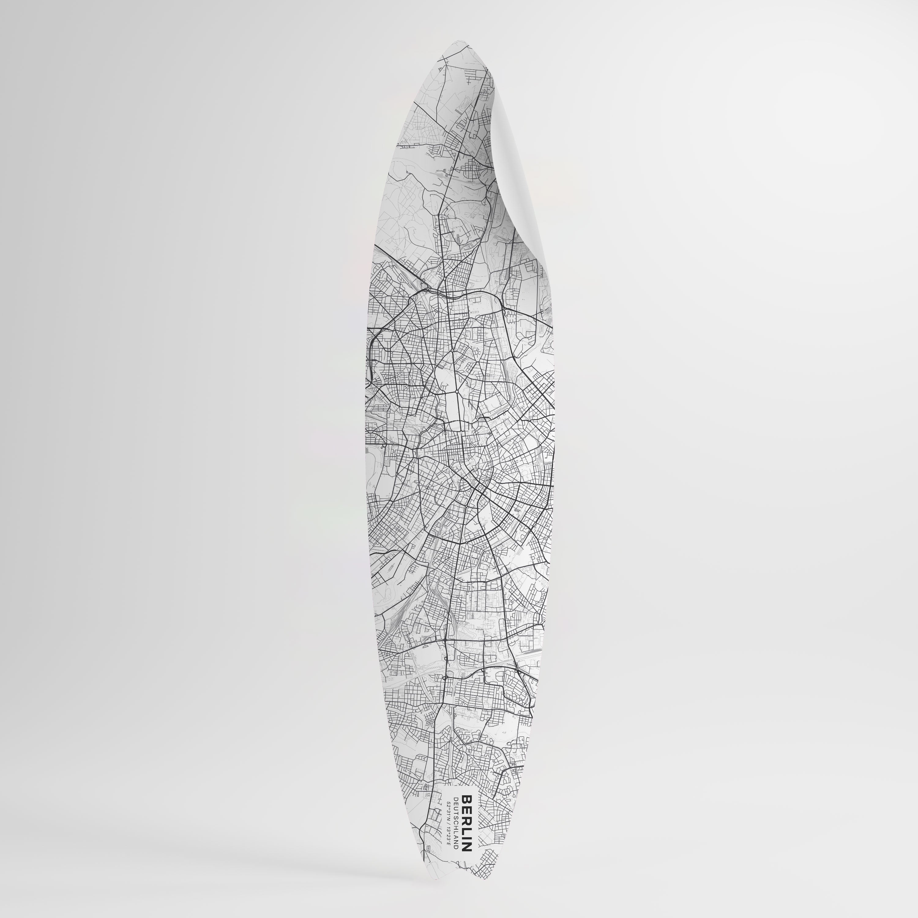 BERLIN PLAN Surfboard-Wandsticker