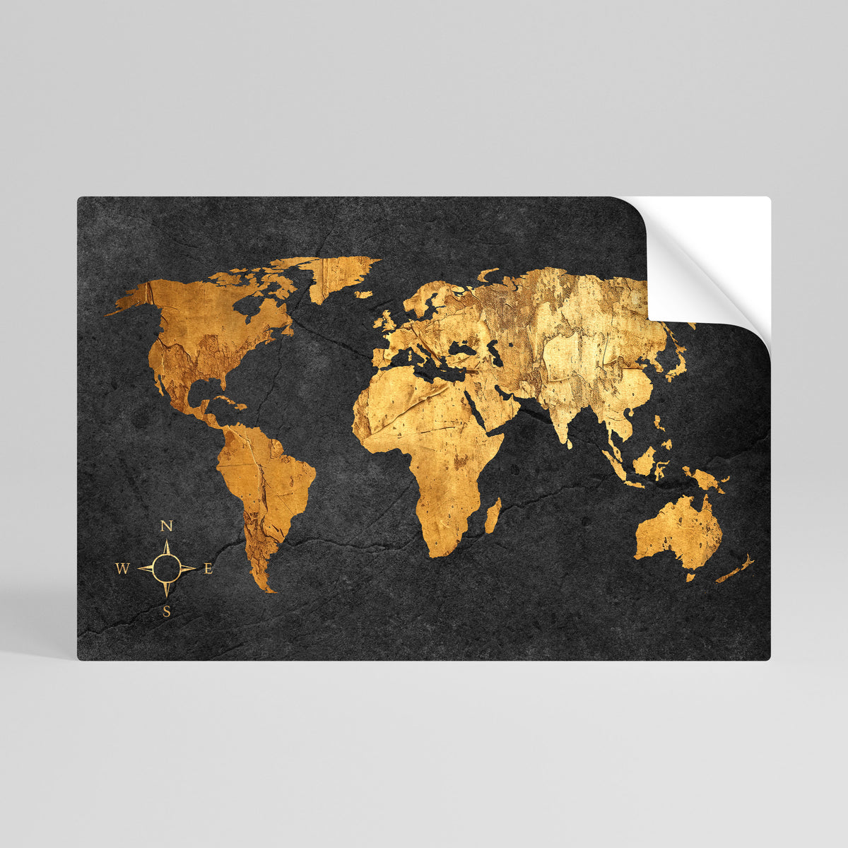 GOLDEN GLOBE ILLUSION Peel and Stick Horizontal Poster