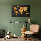 GOLDEN GLOBE ILLUSION Selbstklebendes Horizontal-Poster