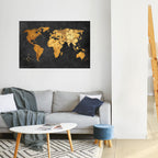 GOLDEN GLOBE ILLUSION Selbstklebendes Horizontal-Poster