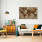 PAPERY PLANET LANDSCAPE Selbstklebendes Horizontal-Poster