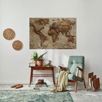 PAPERY PLANET LANDSCAPE Selbstklebendes Horizontal-Poster