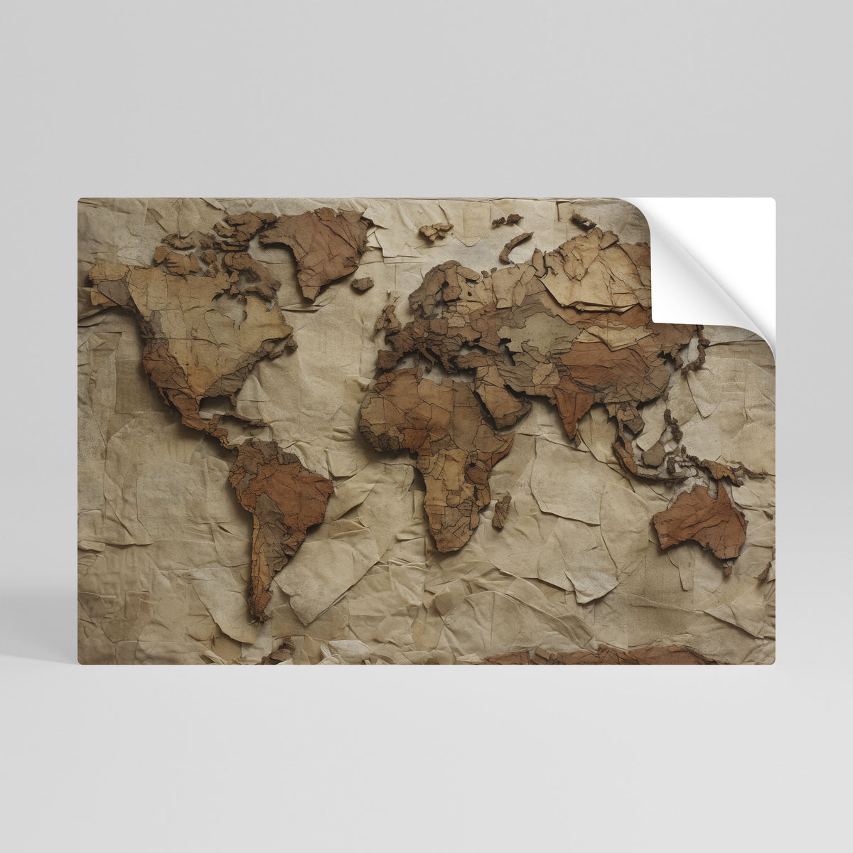 PAPERY PLANET LANDSCAPE Selbstklebendes Horizontal-Poster