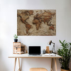 PAPERY PLANET LANDSCAPE Selbstklebendes Horizontal-Poster