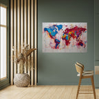 ARTISTIC ATLAS Selbstklebendes Horizontal-Poster