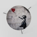 BALLON GIRL (BANKSY) Couchtisch Ø 60 cm
