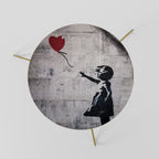 BALLON GIRL (BANKSY) Couchtisch Ø 60 cm