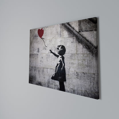 BALLON GIRL (BANKSY) Horizontal Canvas Print