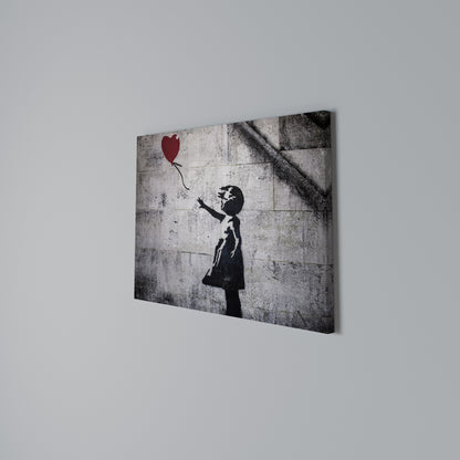 BALLON GIRL (BANKSY) Horizontal Canvas Print