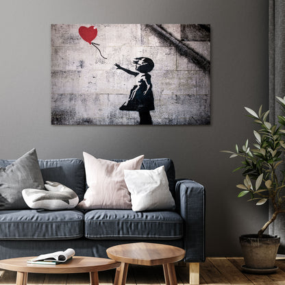 BALLON GIRL (BANKSY) Horizontal Canvas Print