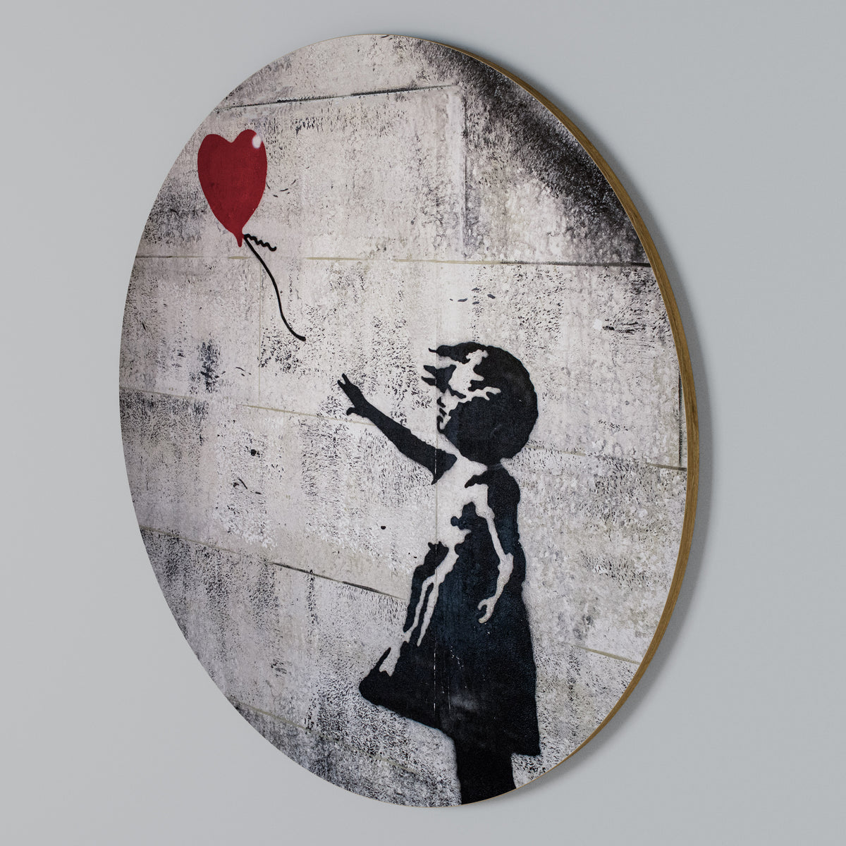BALLON GIRL (BANKSY) Round Wall Art